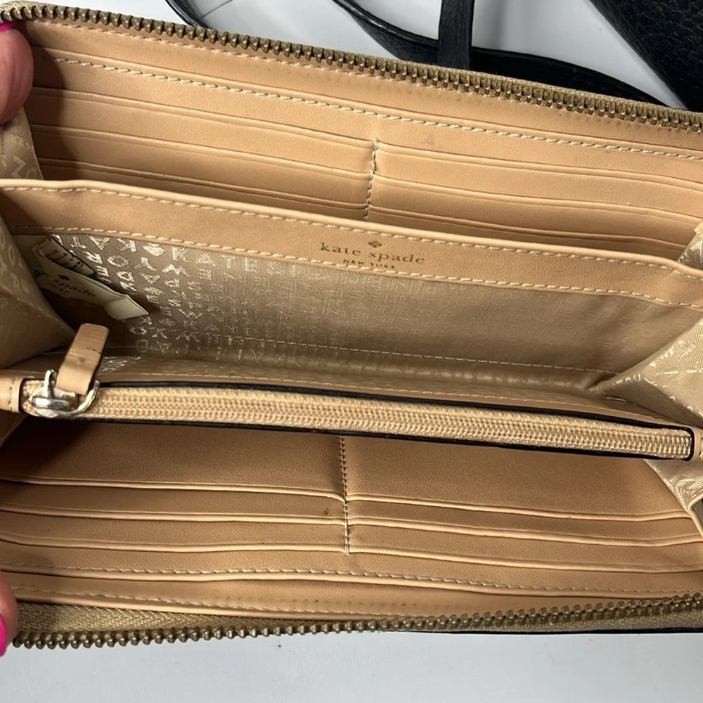 Kate Spade Leather Bag & Wallet Set Brown & Tan - Picture 6 of 13